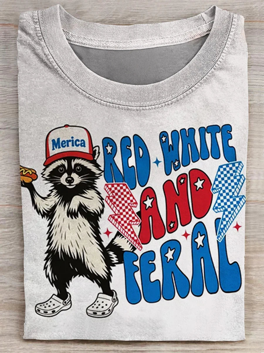 Independence Day Prints Casual T-shirt