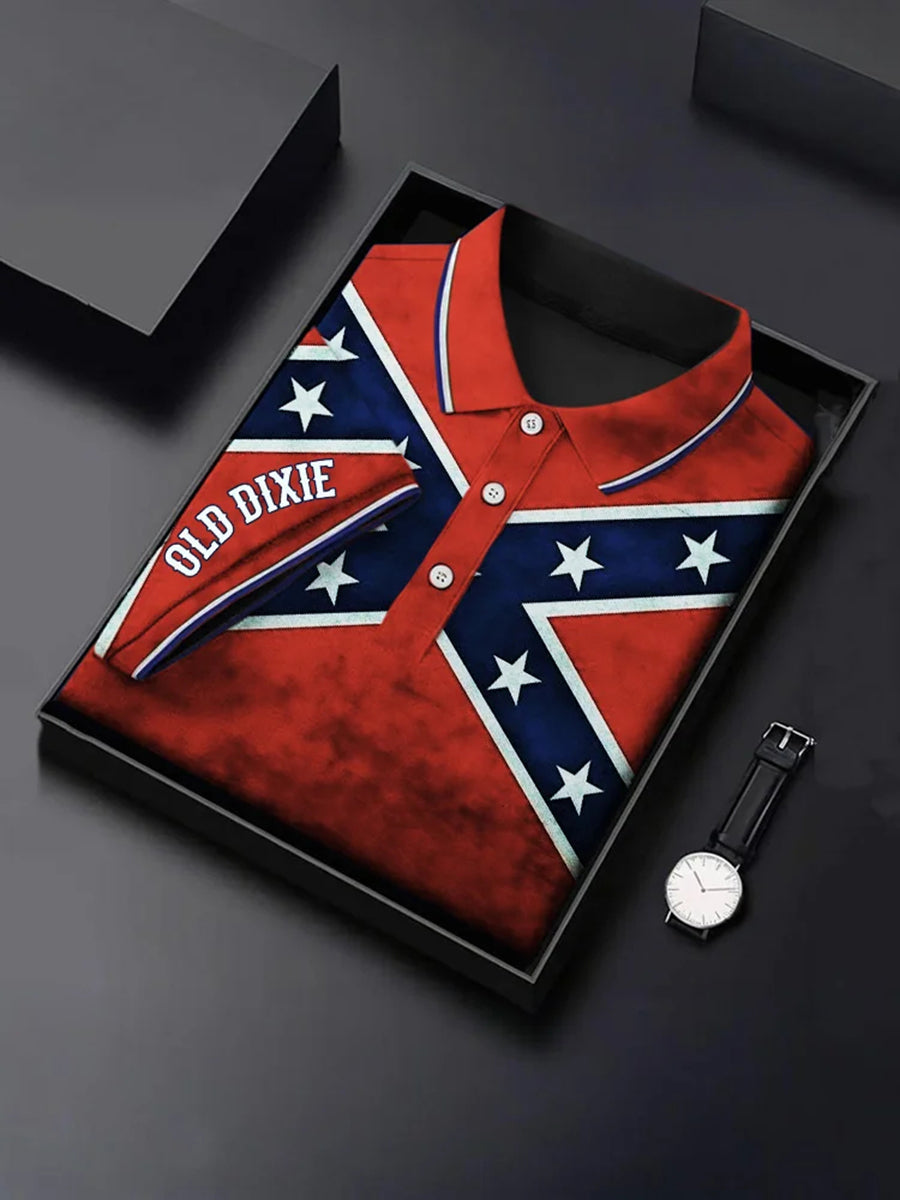 Men's Dixie Rebel Print short sleeve Shirt