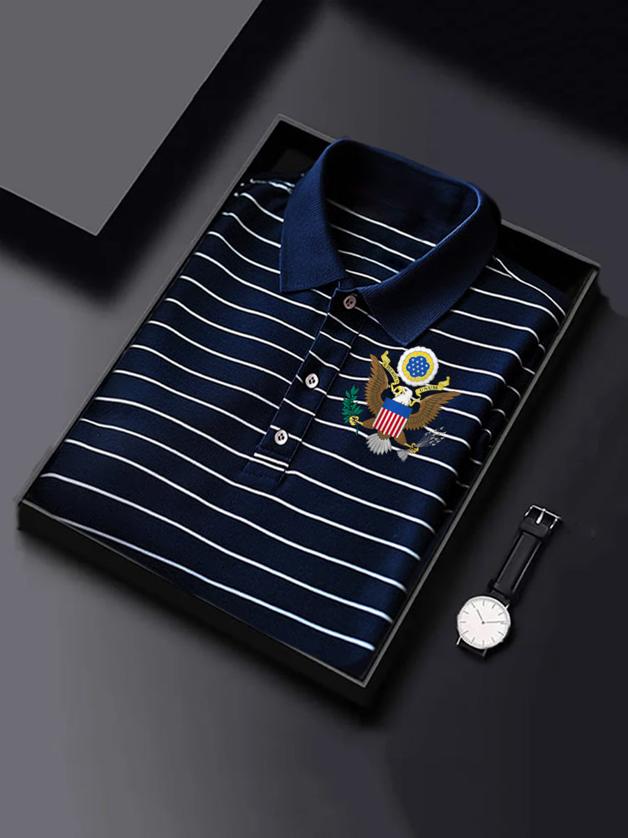 Men's USA Print short sleeve polo shirt