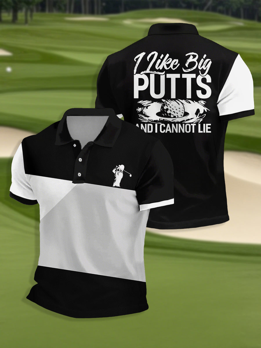 Men's Funny Golf Short Sleeve Shirt