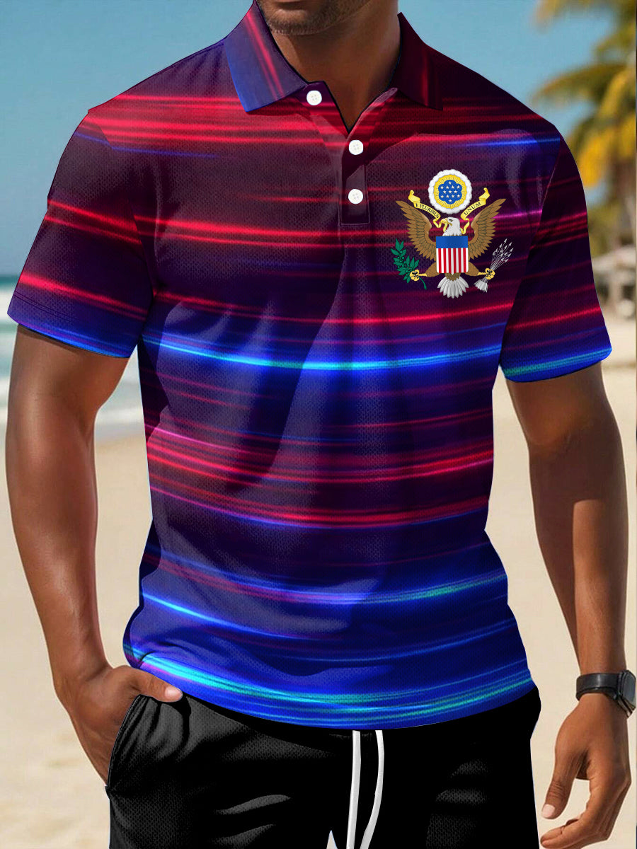 Men's USA Print short sleeve Shirt