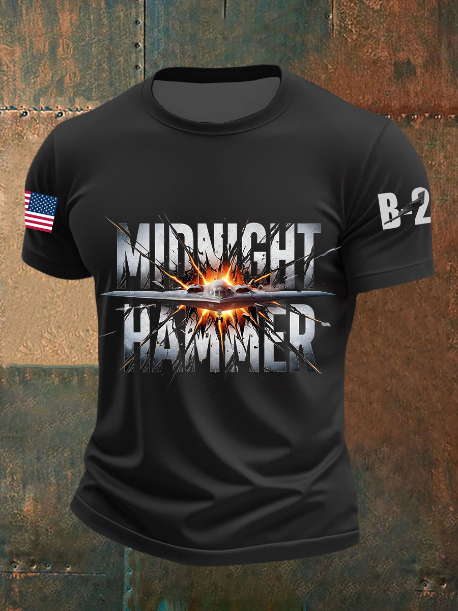 Men's Midnight Hammer B-2 Spirit Short-sleeved T-shirt