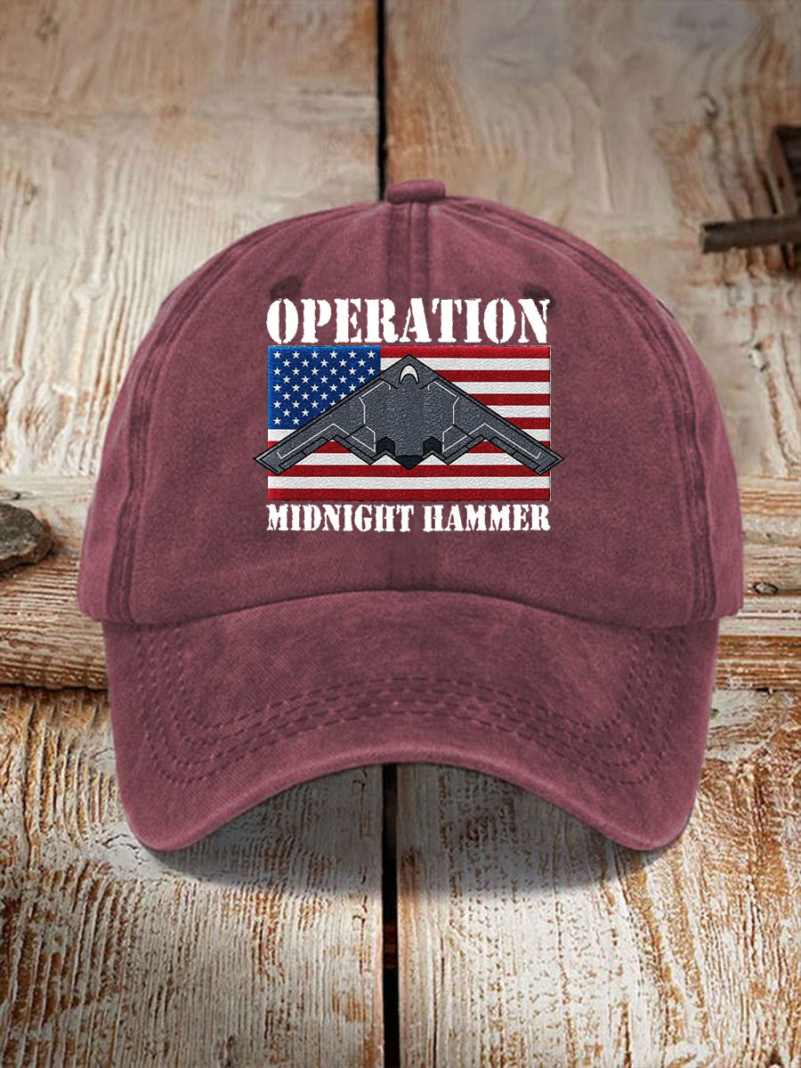 Unisex Midnight Hammer B-2 Spirit Print Hat