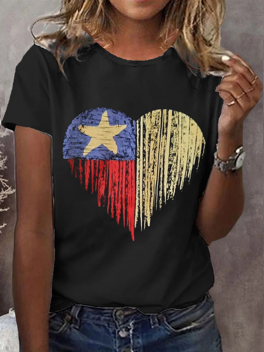 Women's Love Texas Short-sleeved T-shirt