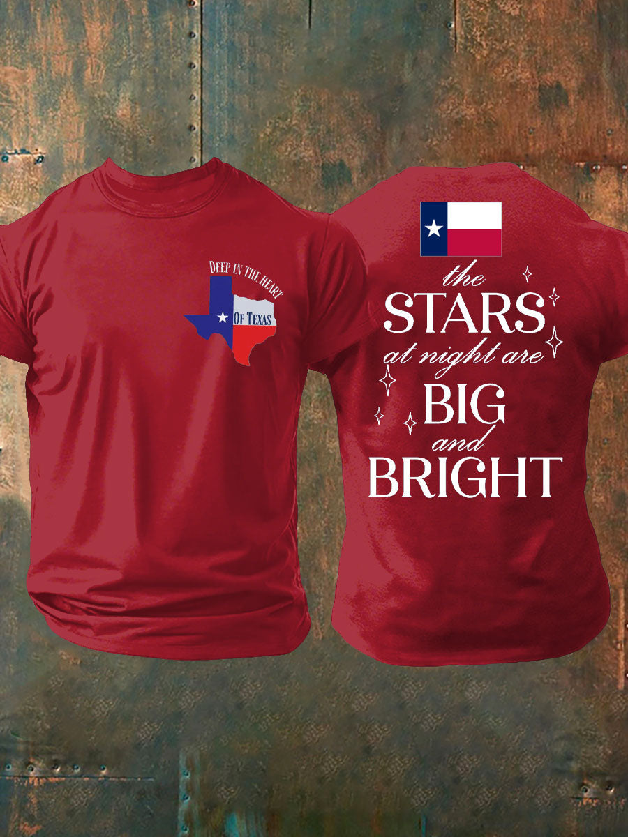 Men's Pray For Texas Flooding Printed T-shirt