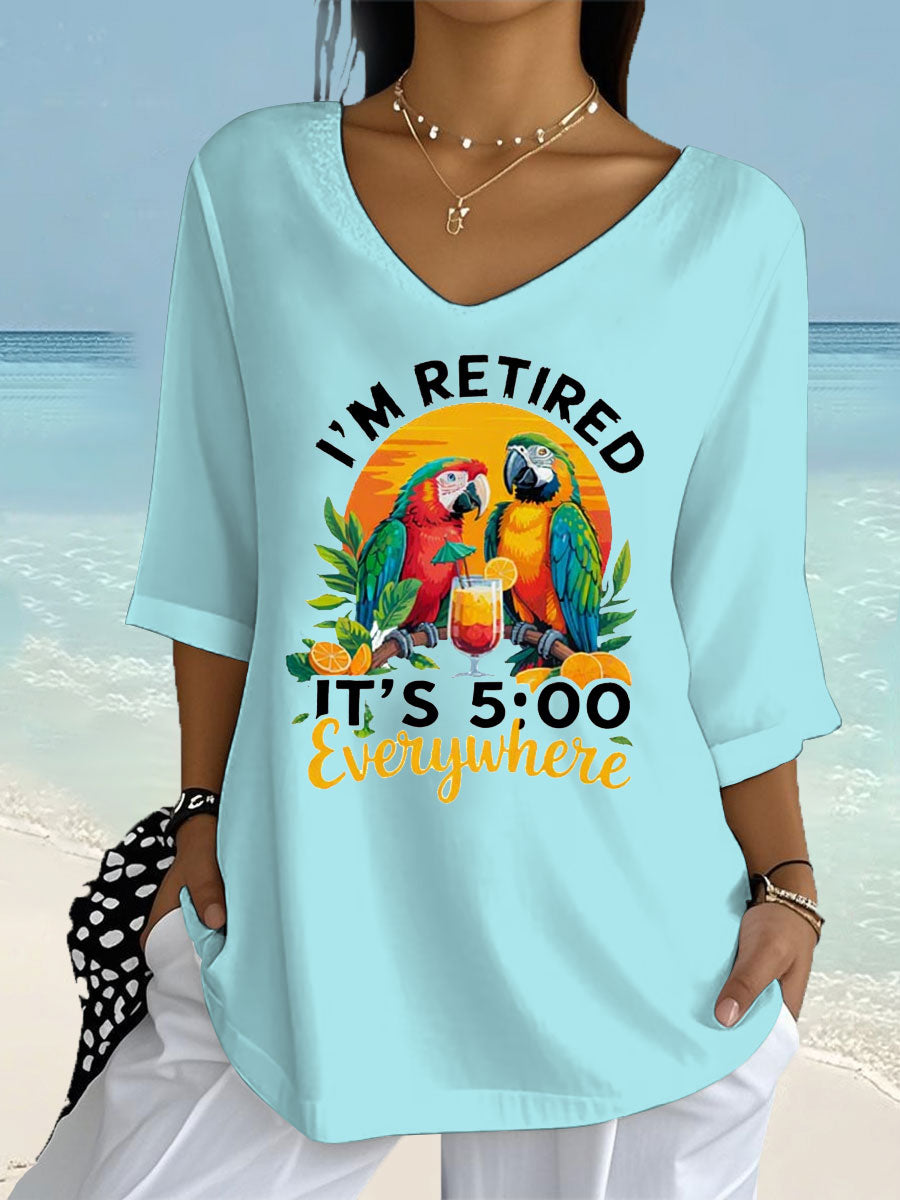 Women's Jimmy Buffett Day Long Sleeve Printed Shirt