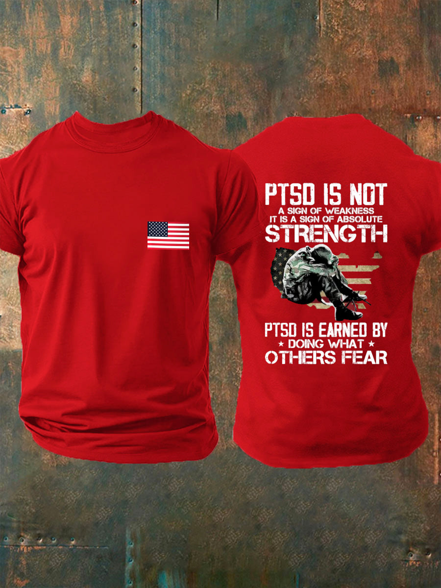 Men's 9/11 Never Forget 343 Search and Rescue Print Short Sleeves T-Shirt