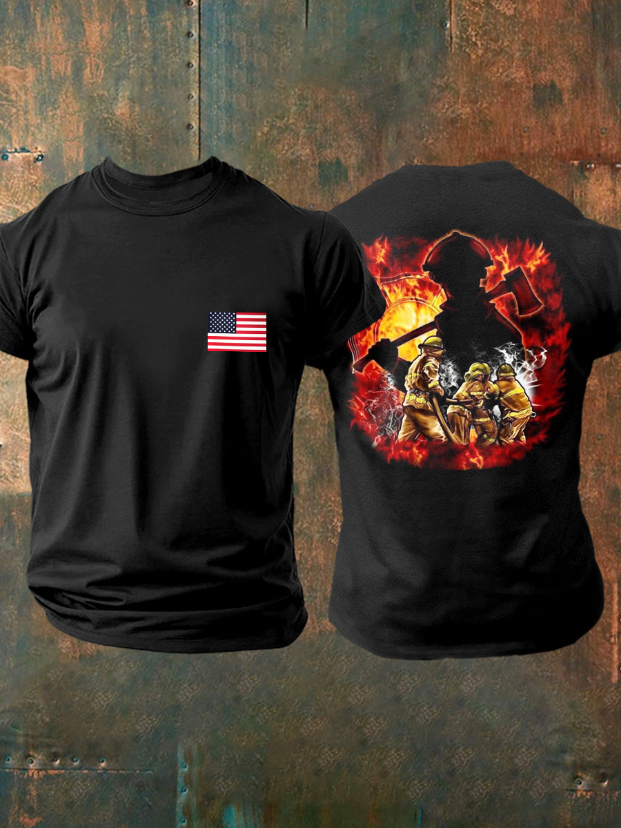 Men's 9/11 Never Forget 343 Search and Rescue Shirt