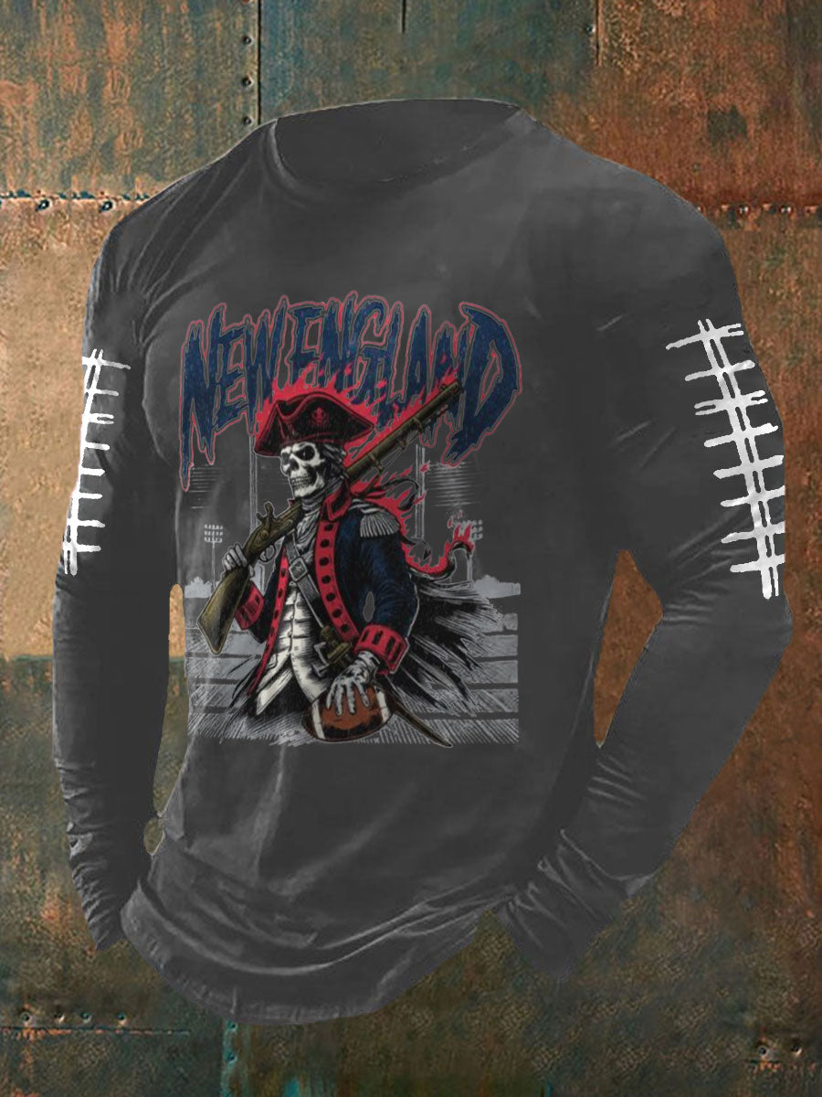 Men's Football Fans Lovers Gameday Printed T-shirt