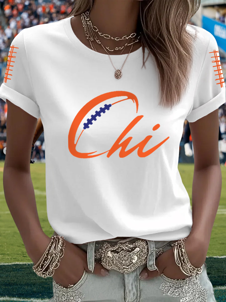 Women's Football Fans Lovers Gameday Casual Tee