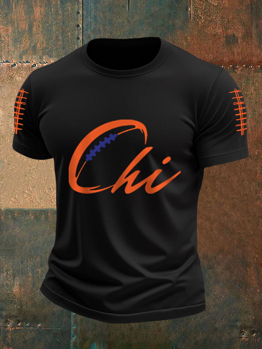 Men's Football Fans Lovers Gameday Casual Tee