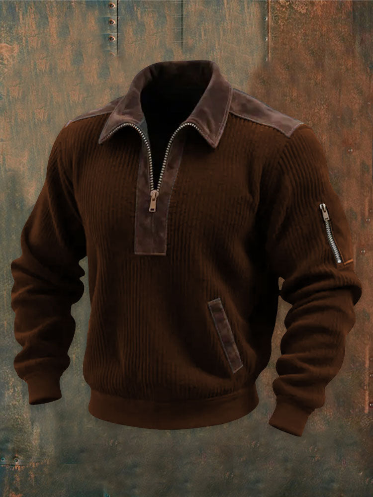 Men's Retro Western Printed Casual Long Sleeve Sweatshirt / Hoodie