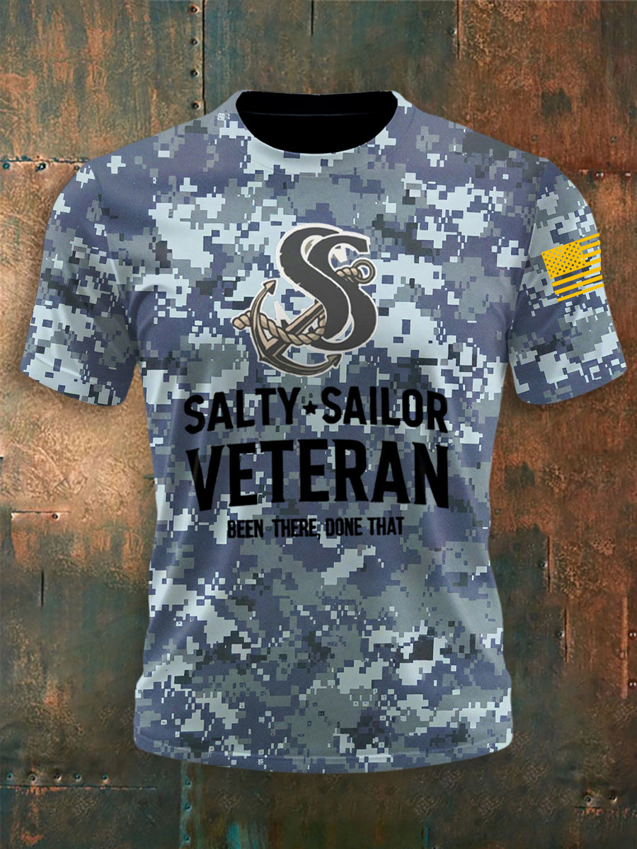 Men's Navy Anniversary Crew Neck T-shirt