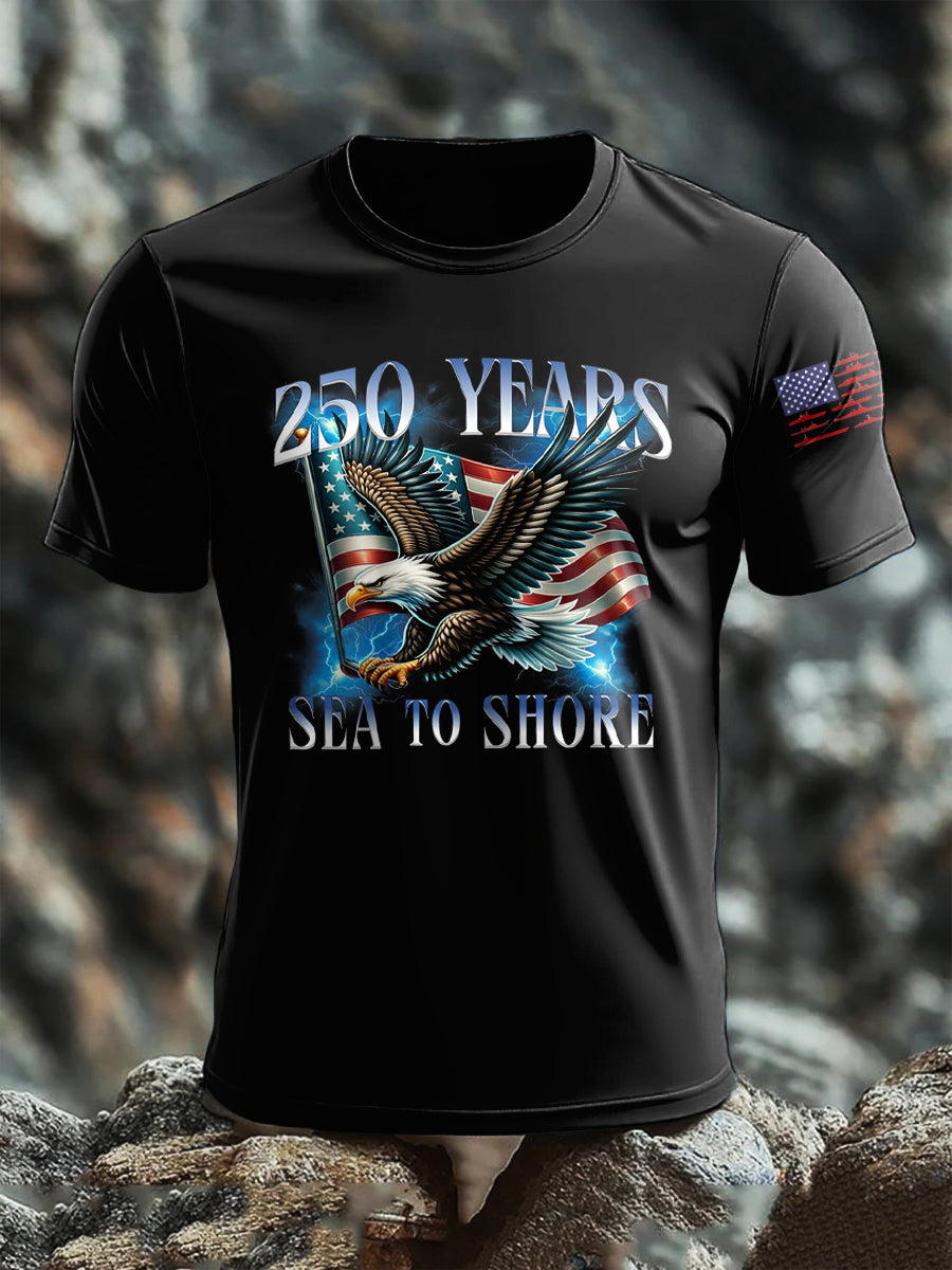 Men's Navy Anniversary Crew Neck T-shirt