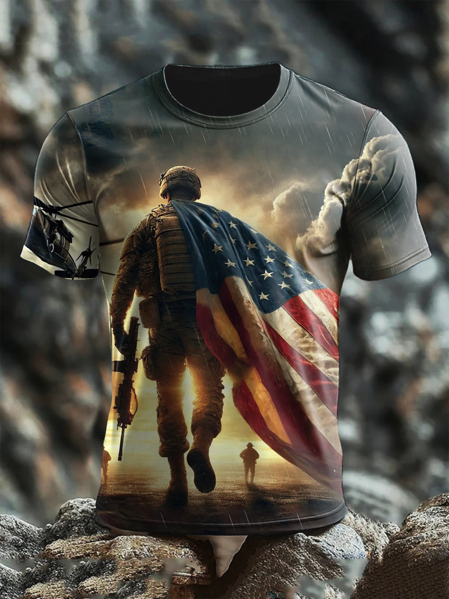 Men's Veterans Day Print short sleeves t-shirt