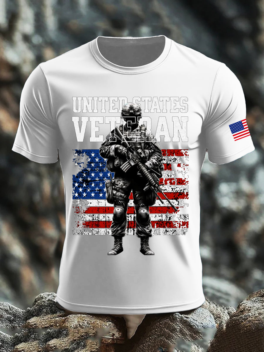 Men's Veterans Day Printed T-shirt