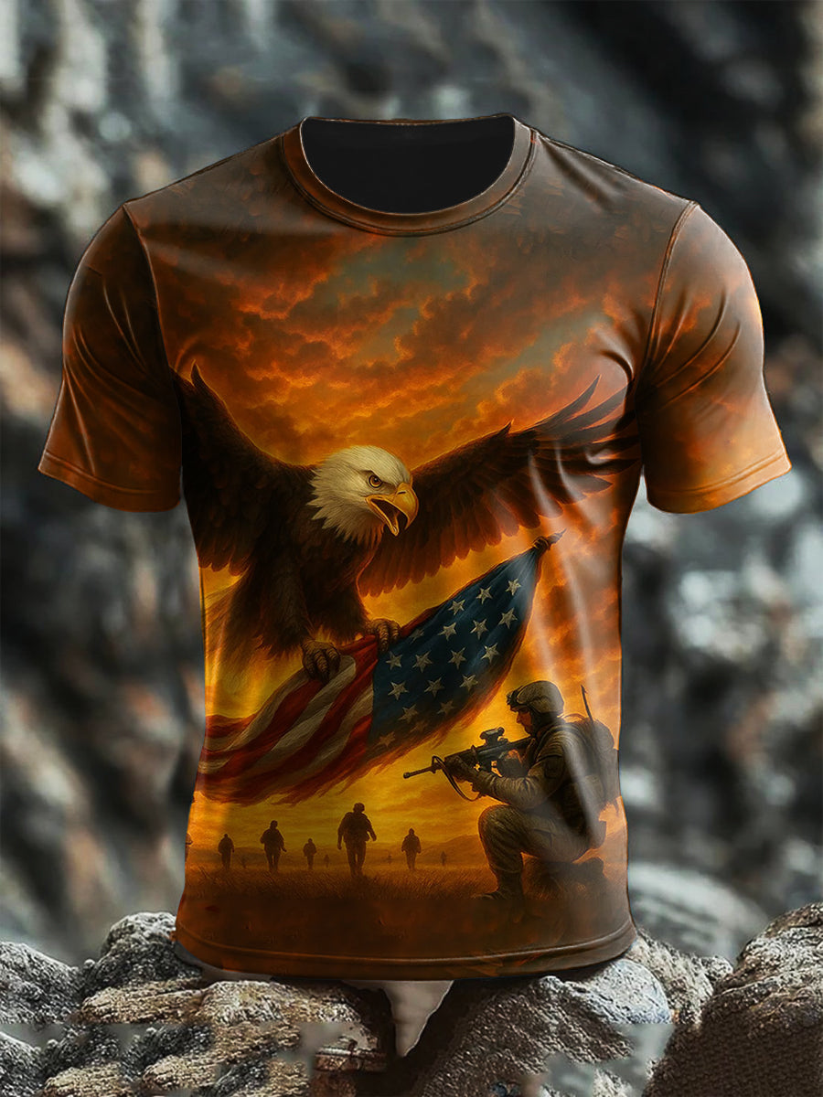 Men's Veterans Day Print short sleeves t-shirt