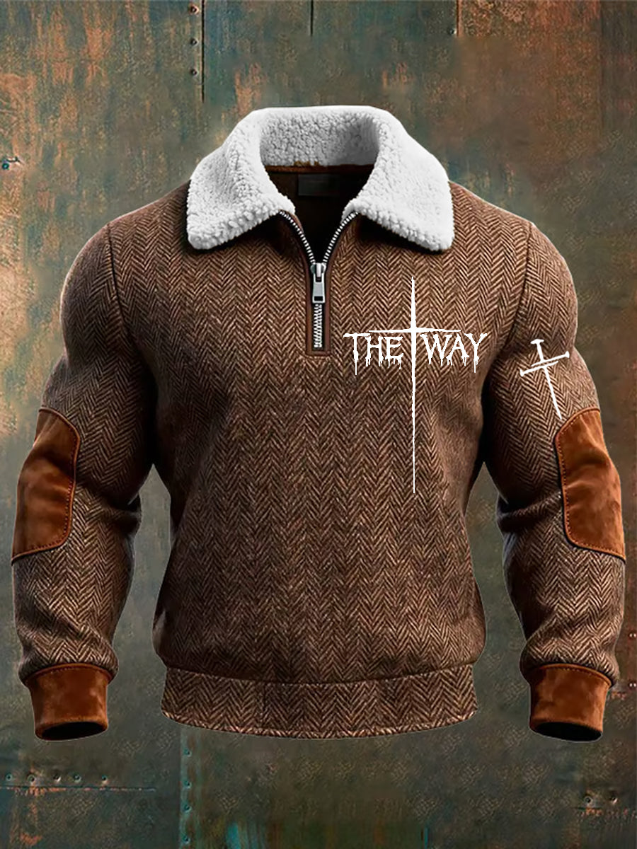 Men's Vintage Art Faith Casual Sweatshirt