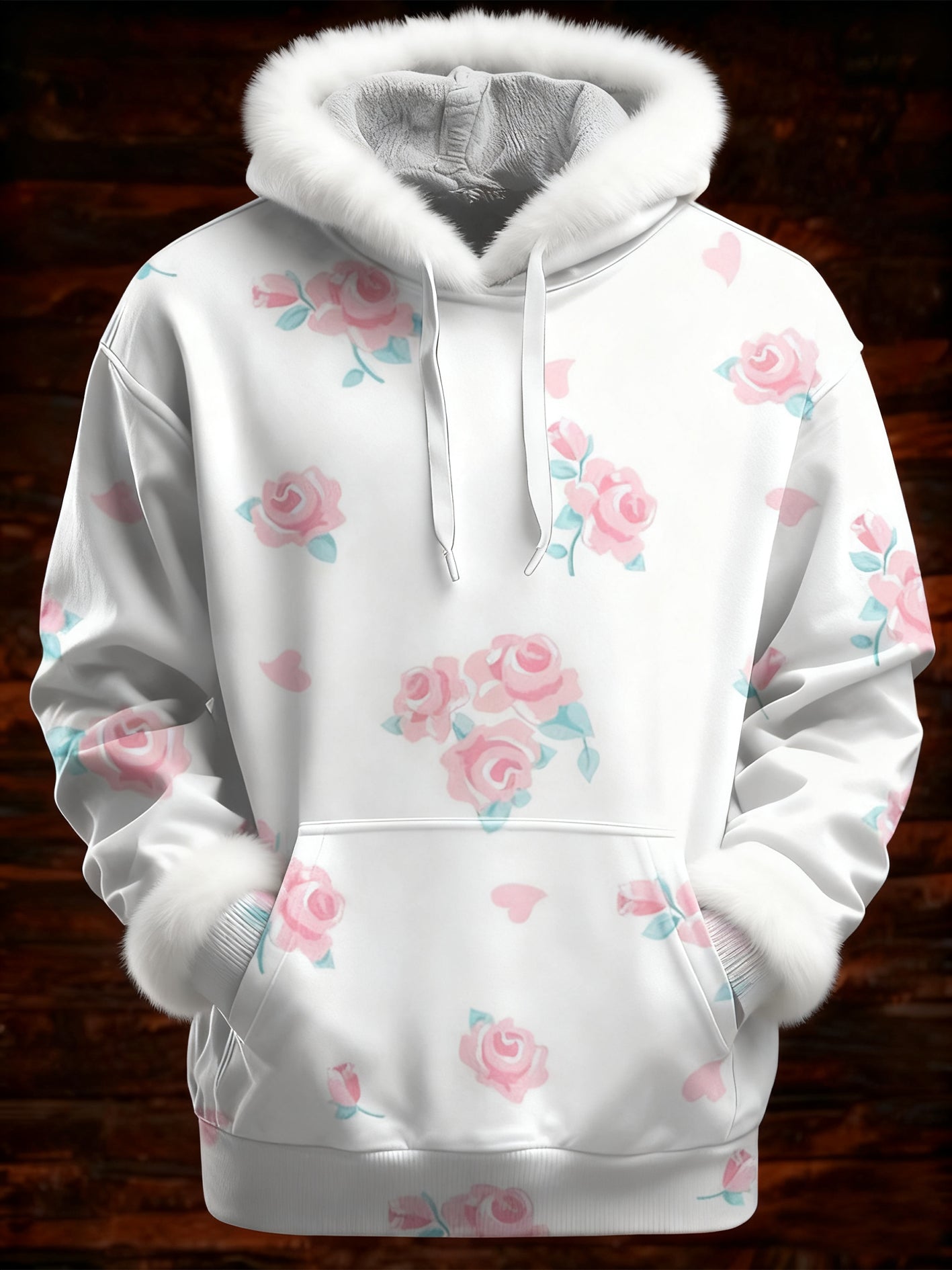 Women's Breast Cancer Pink Printed Hoodie