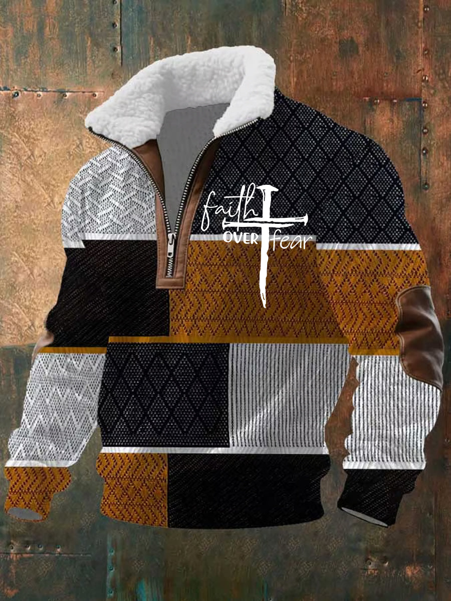 Men's Vintage Art Faith Casual Sweatshirt