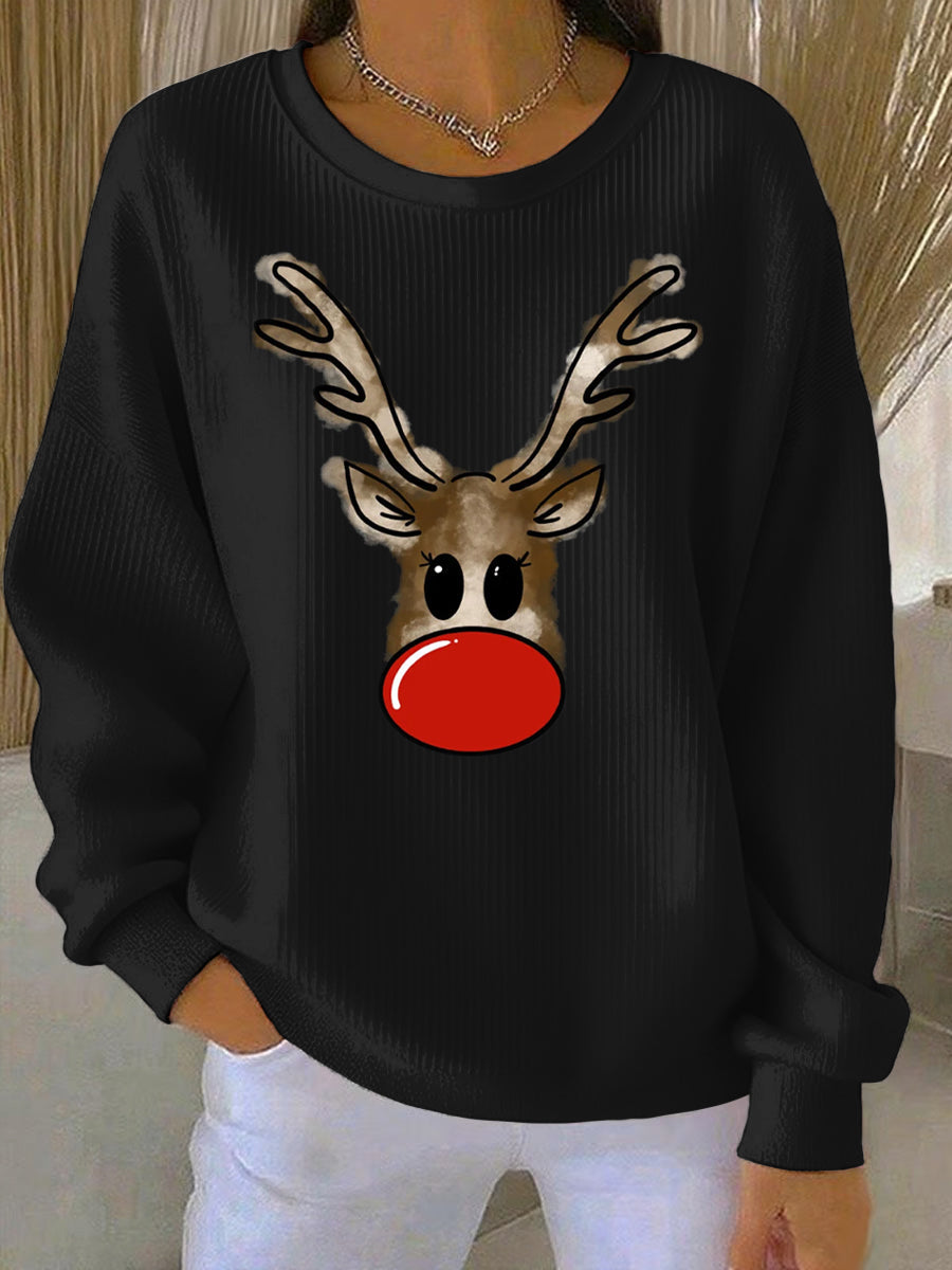 Women's Christmas Print Casual Sweatshirt