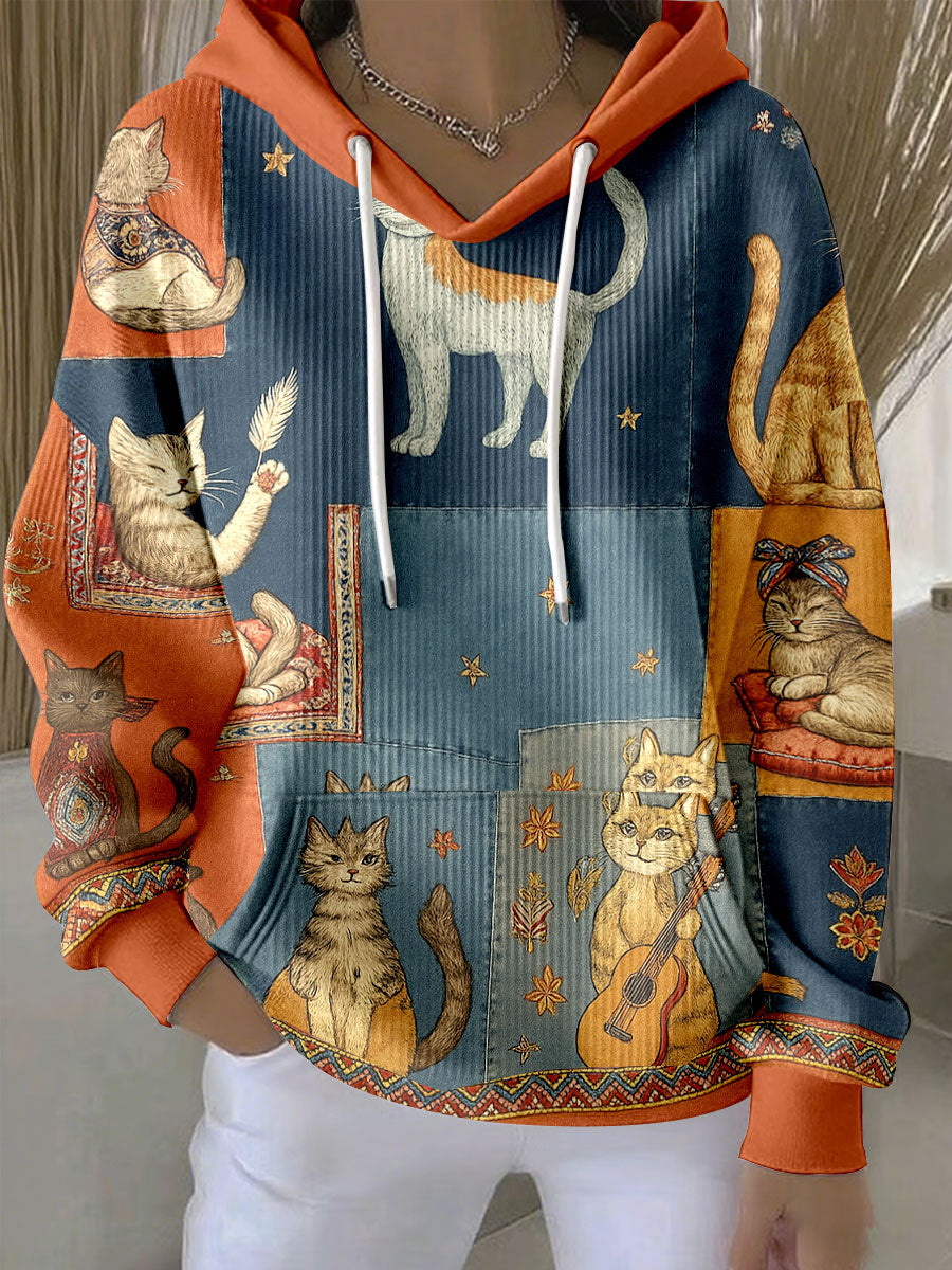 Women's Autumn Cats Hoodies