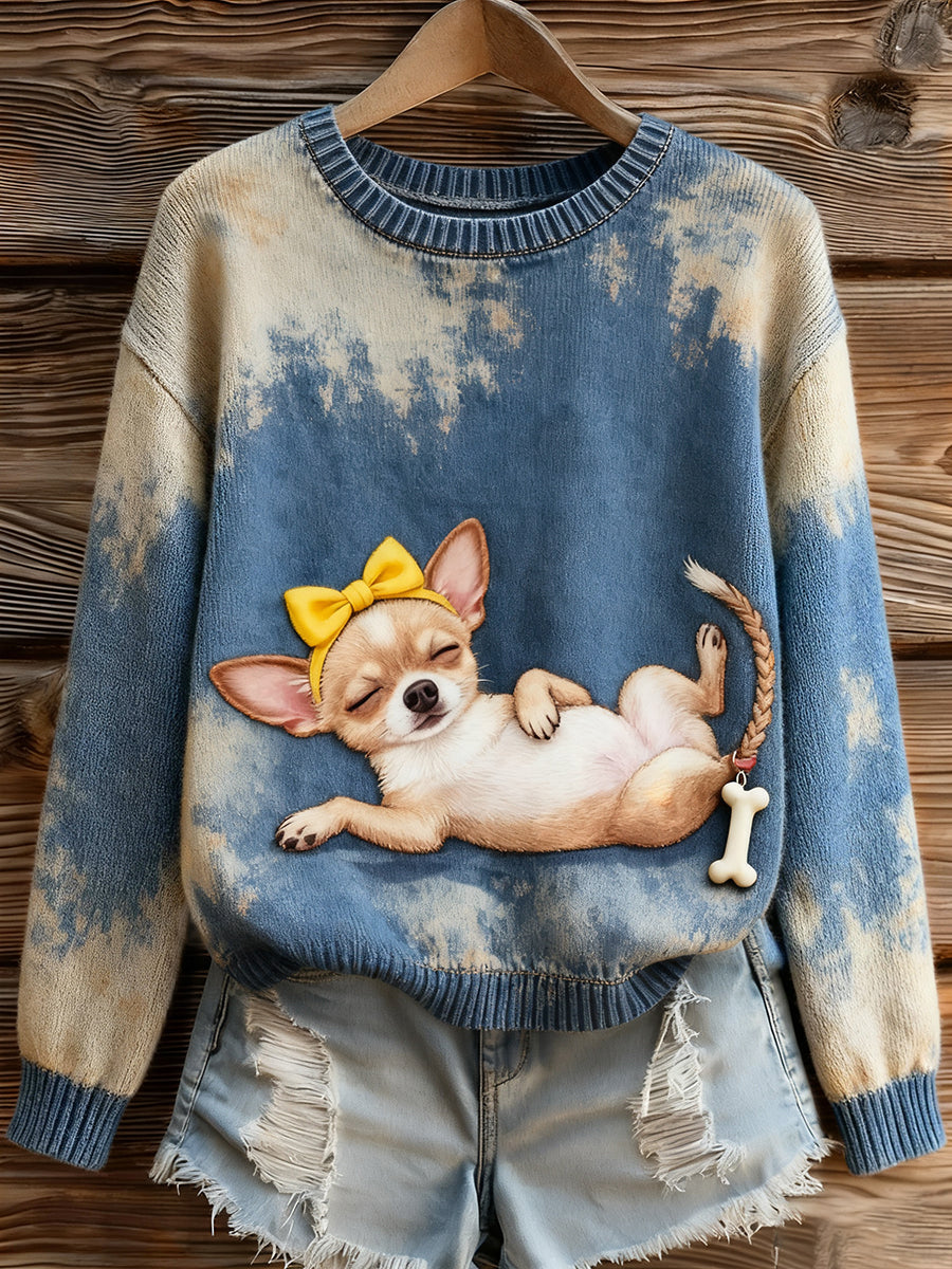 Women's Chihuahua Dog Sleeping Tops