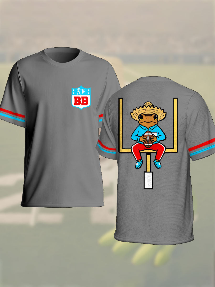 Unisex Bunny Football Music Lover Printed T-shirt