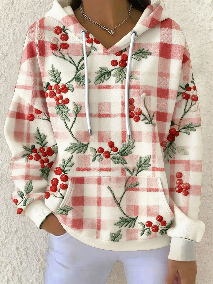 Women's Christmas Funny Art Printed Hoodie