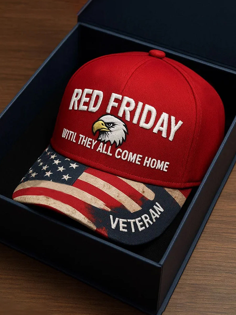 Unisex US Red Friday Printed Casual Hat
