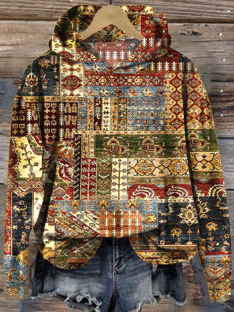 Women's Christmas Art Print Sweater