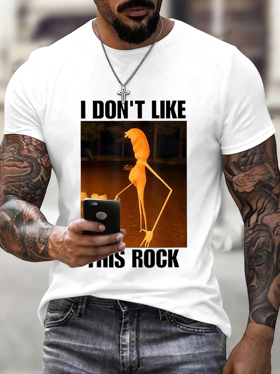 Men's I Don't Like This Rock Print T-Shirt