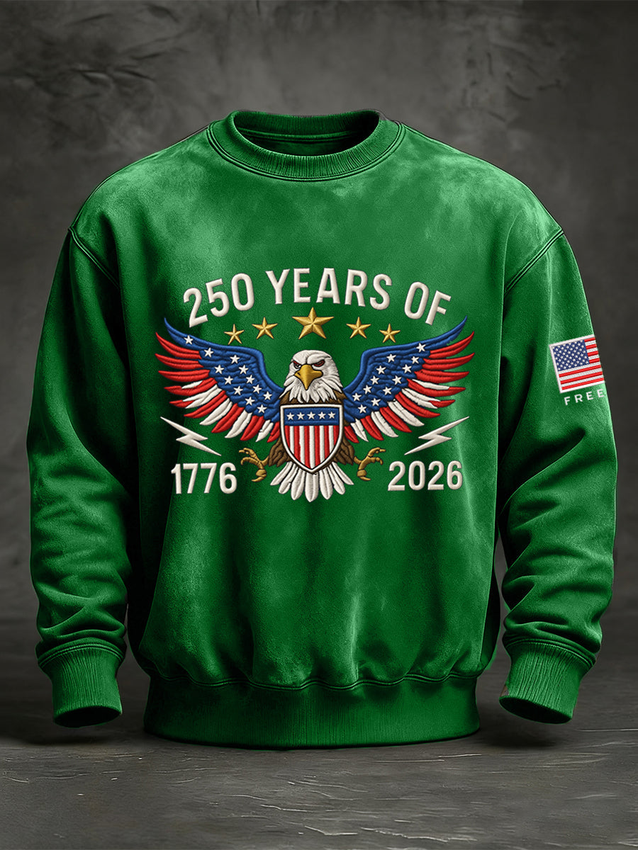 Men's 250 Years Of 1776-2026 Print Sweatshirt