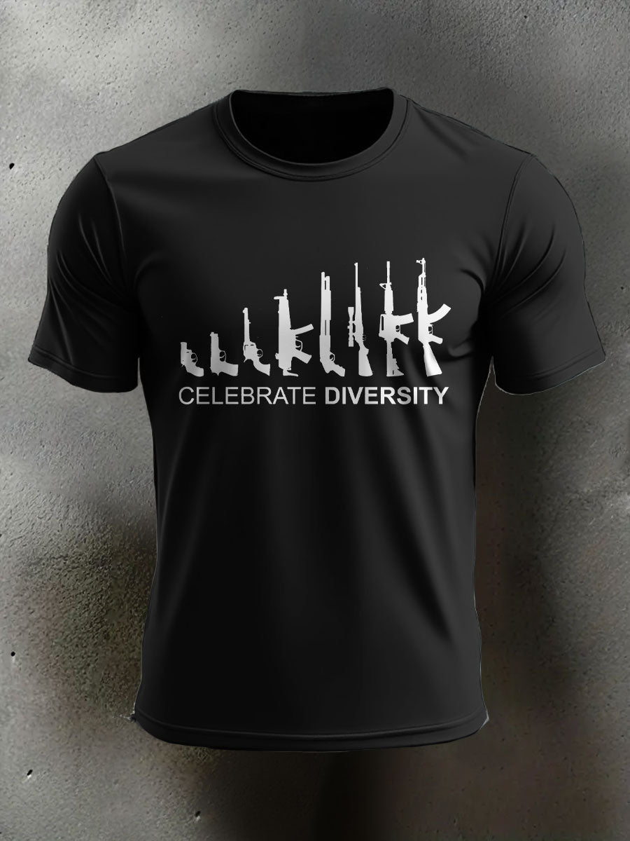 Men's Veteran Pew Humor Printed T-shirt