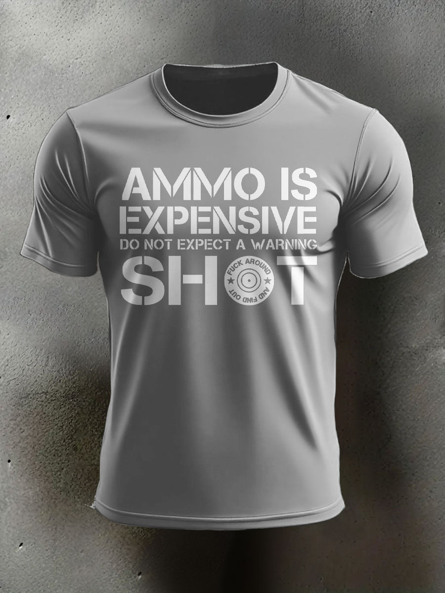 Men's Veteran Pew Humor Printed T-shirt