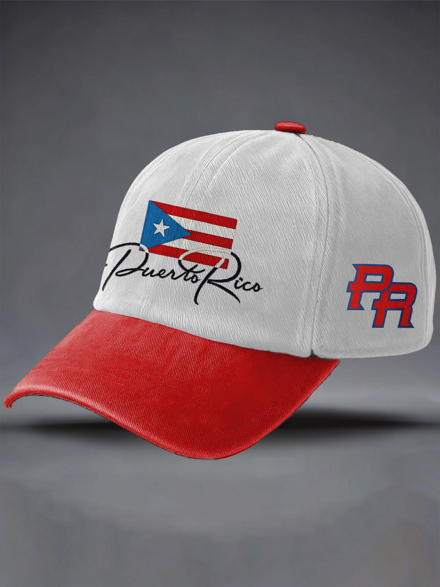 Unisex Puerto Rico Print Hat