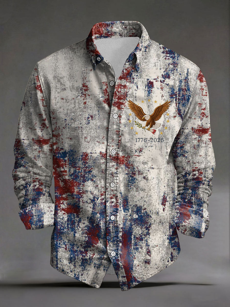 Men's America 250 Printed Casual Shirt