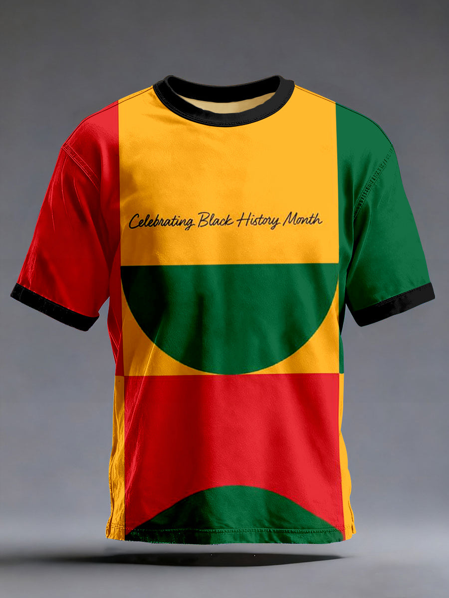 Men's Celebrating Black History Month Art Print T-Shirt