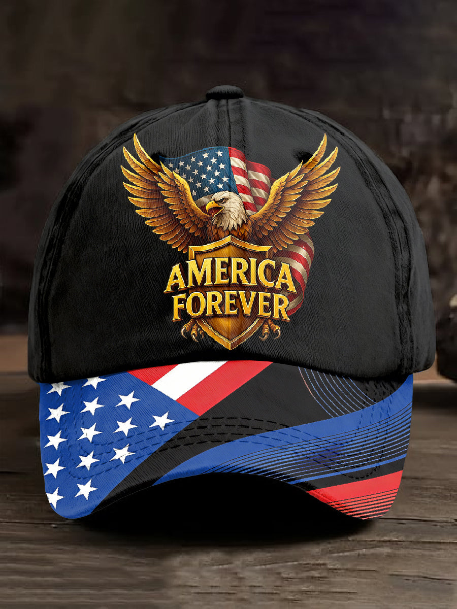 Men's Retro Anniversary Printed Baseball Cap