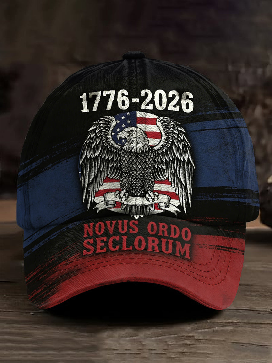 Men's Retro Anniversary Printed Baseball Cap