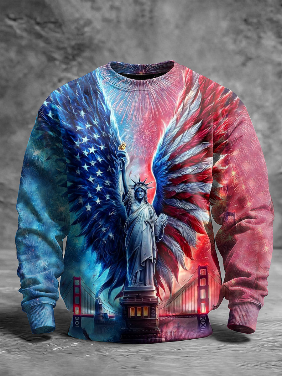 Men's Retro Anniversary Printed Sweatshirt