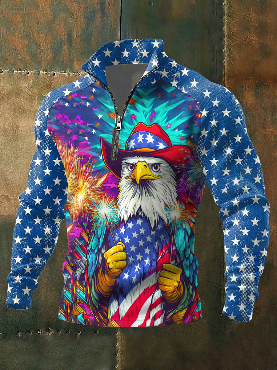 Men's Retro Anniversary Printed Sweatshirt