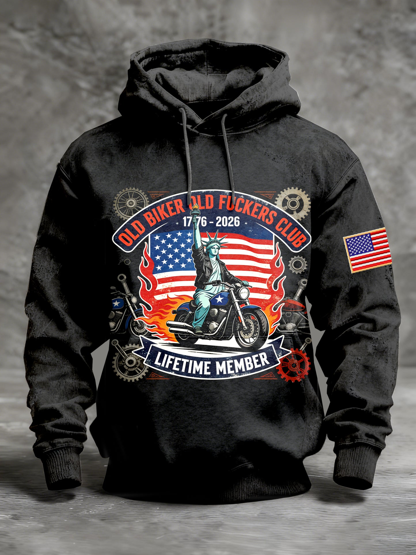 Men's Retro Anniversary Printed Sweatshirt