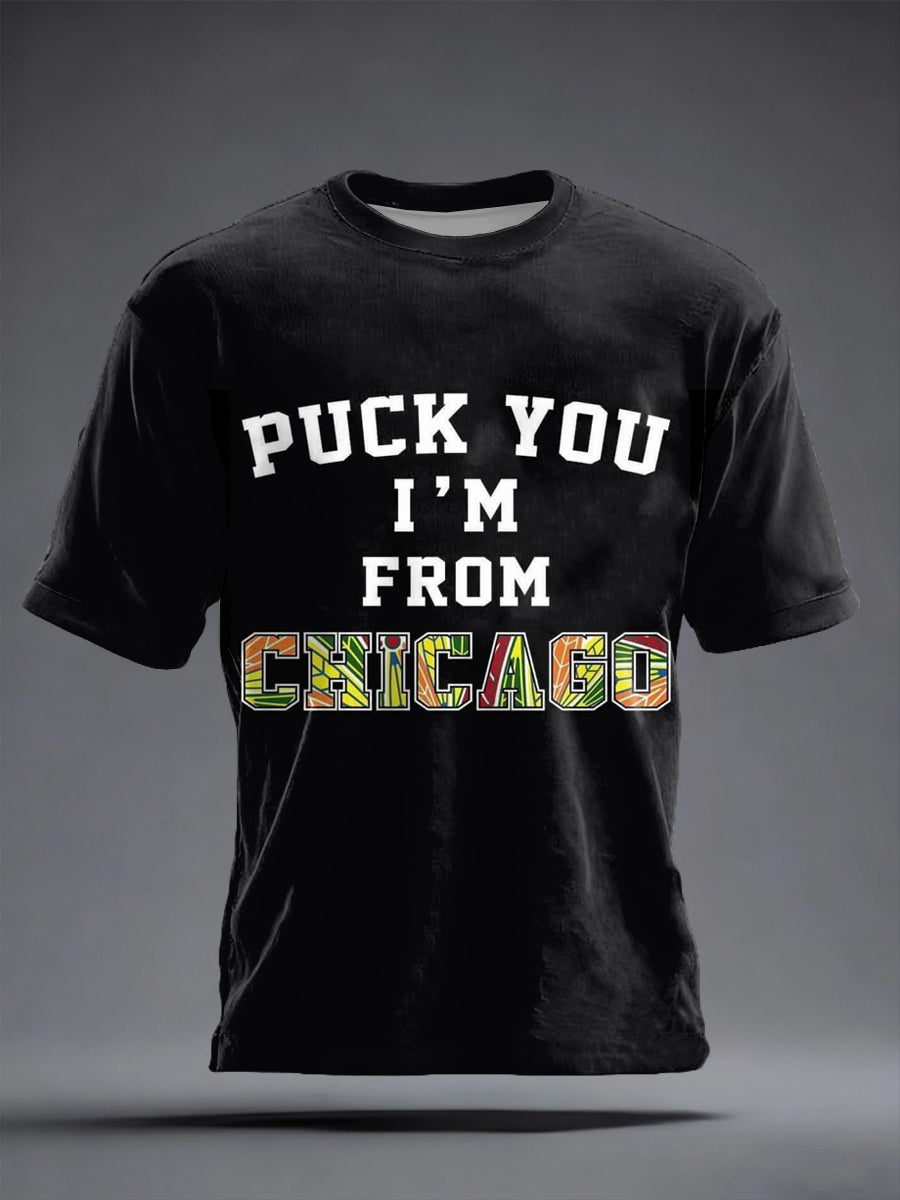 Men's Chicago Ice Hockey Print t-shirt