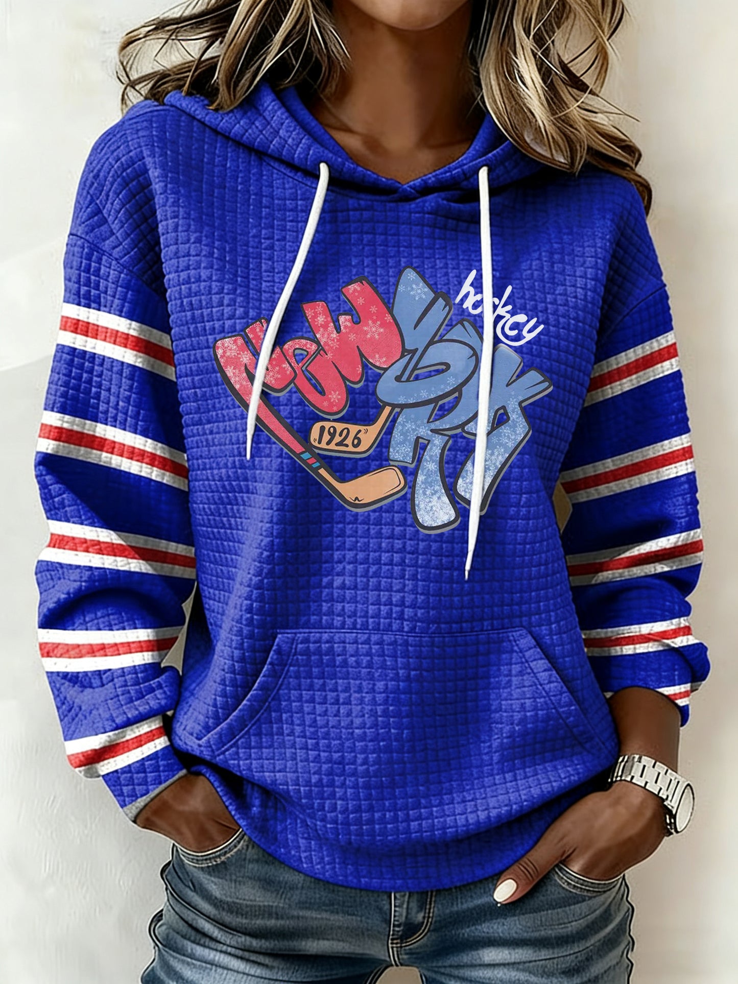 Women's Hockey Printed Hoodie