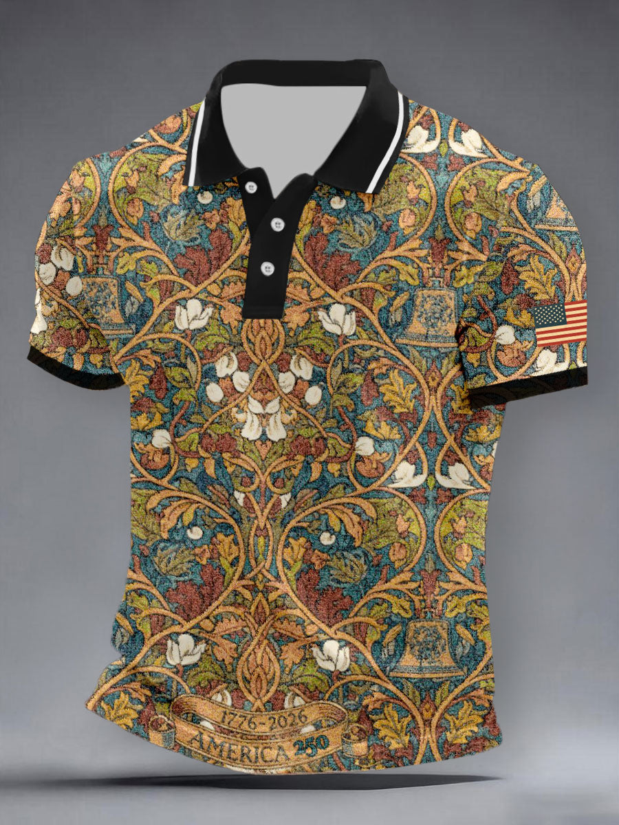 Men's Anniversary Retro Floral Tops