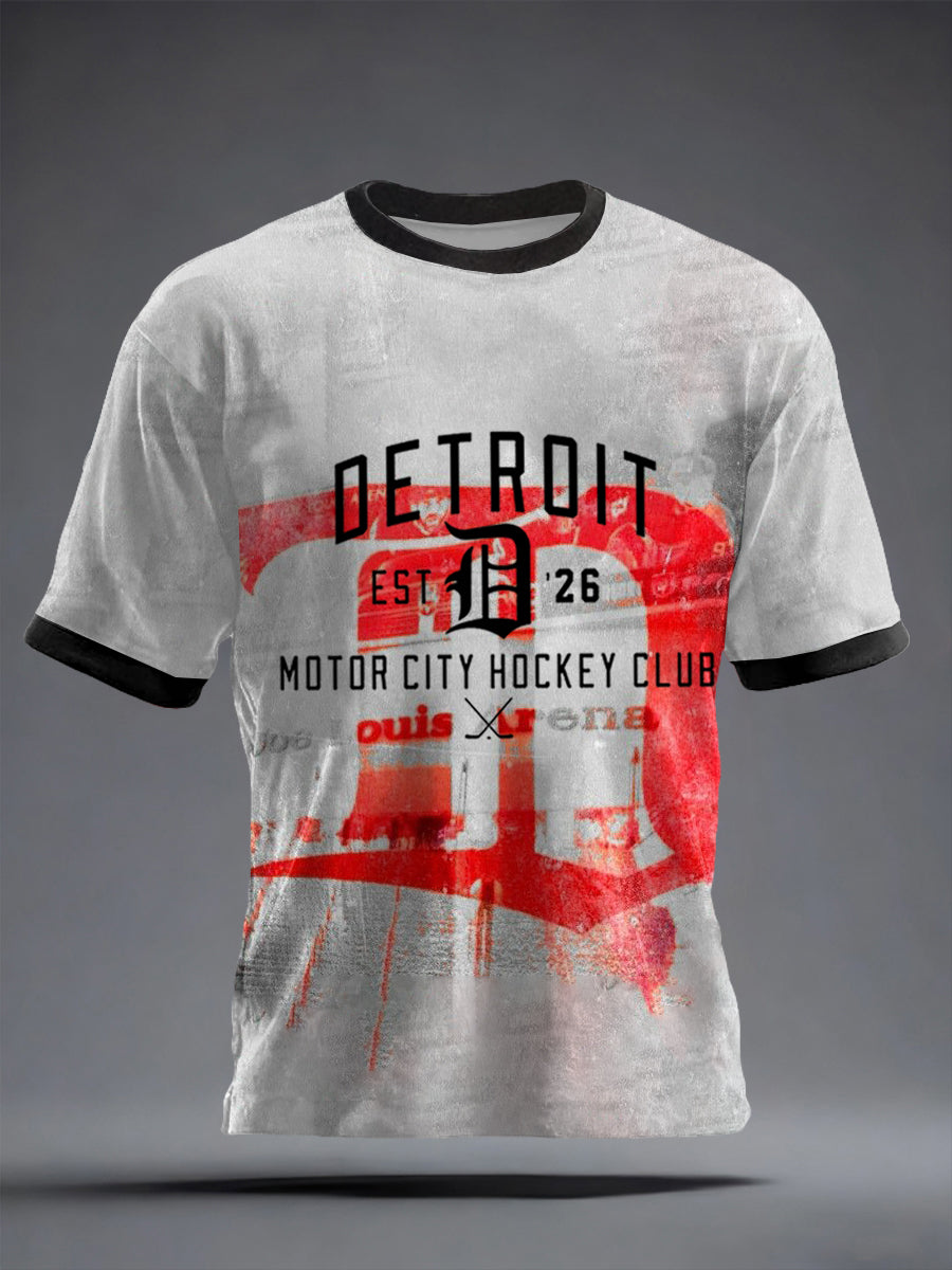 Men's Detroit Hockey Inspired T-shirt