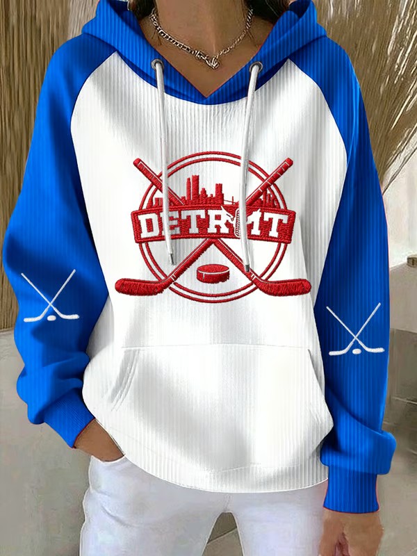 Women's Hockey Printed Hoodie