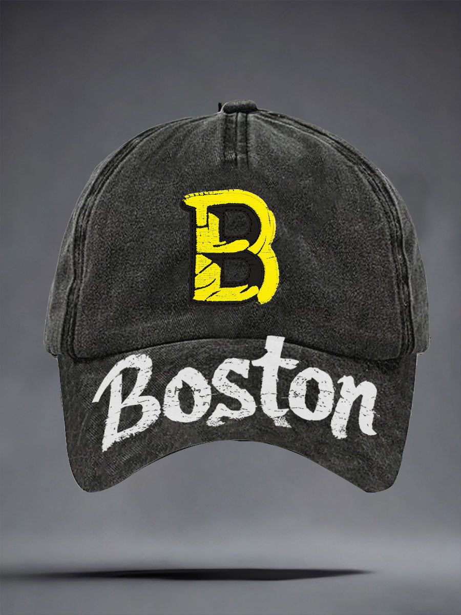 Unisex Vintage Hockey Print Hat