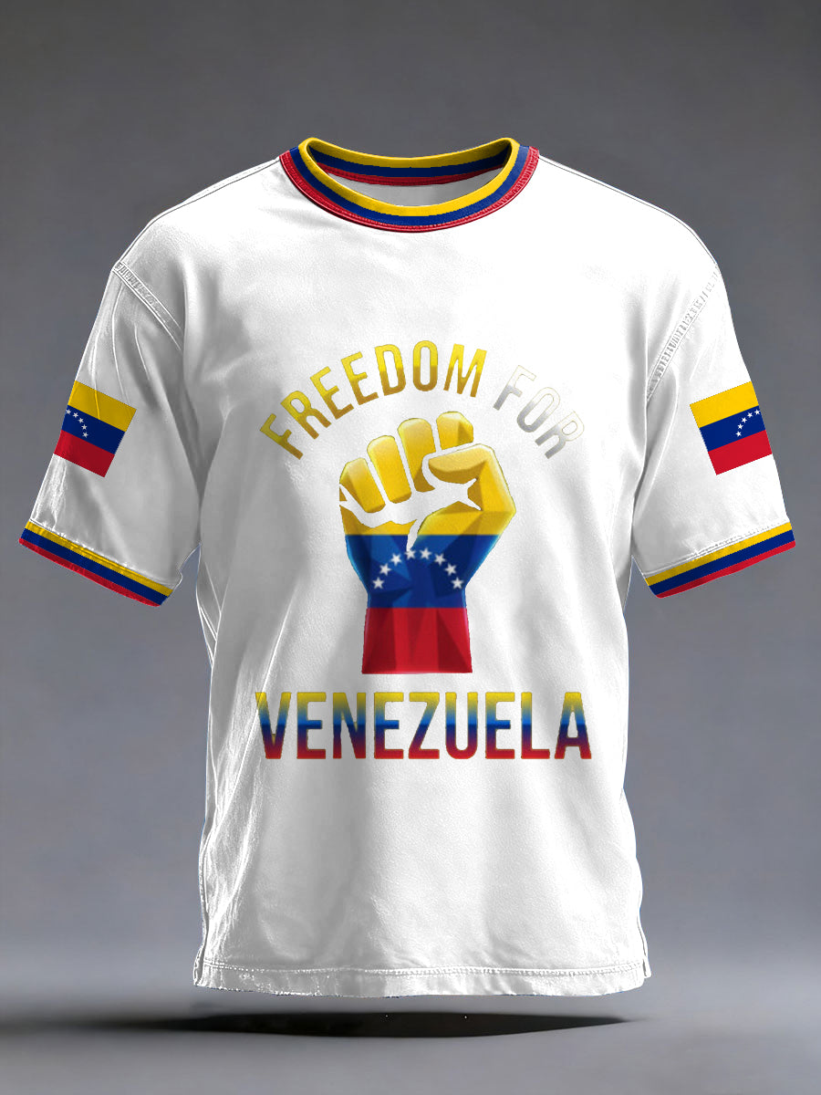 Men's Freedom For Venezuela Print Tee